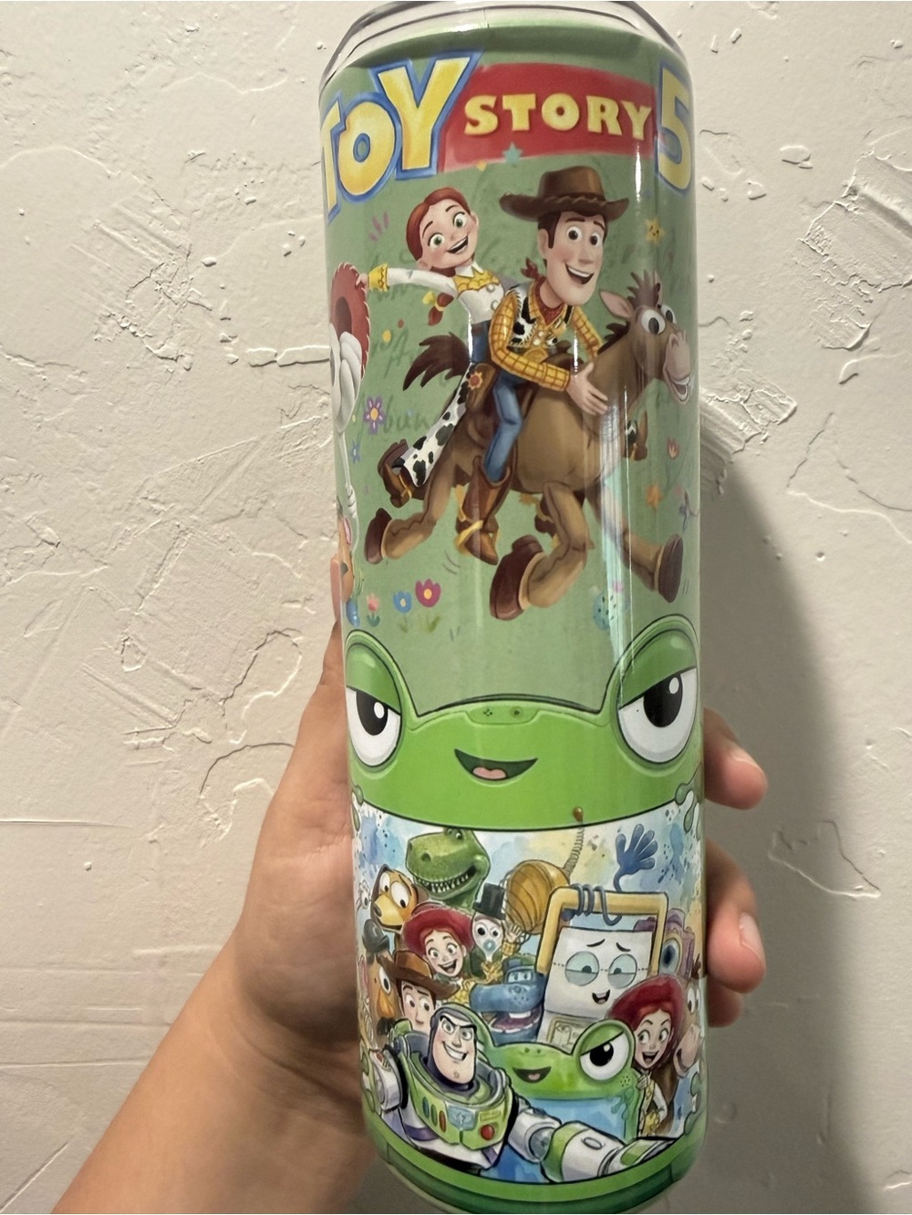 5 Green Character Kids Toy Tumbler